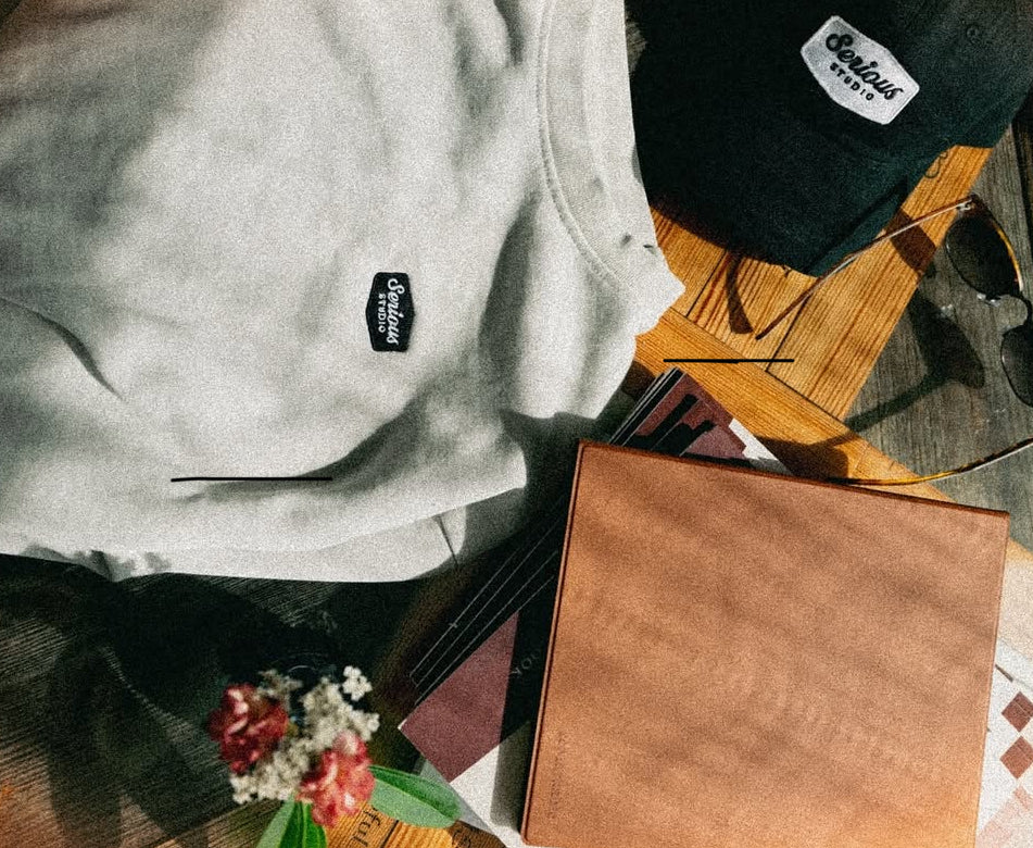 SERIOUS STUDIO ICONIC CREW NECK SWEATSHIRT - LUNAR ROCK