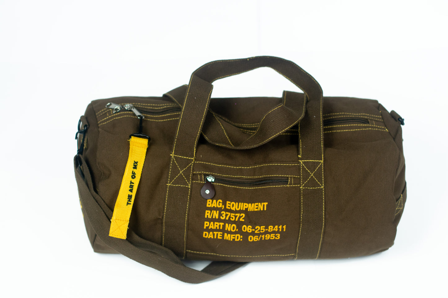 SERIOUS STUDIO ICONIC DUFFLE BAG - BROWN / GOLD