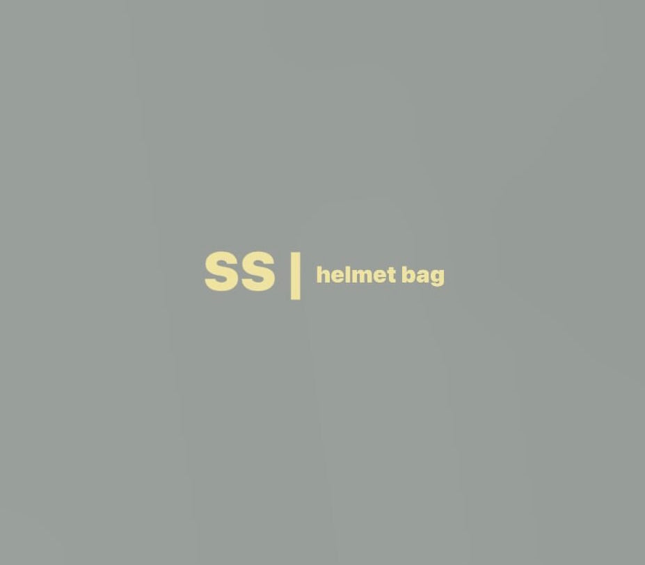 SERIOUS STUDIO HELMET BAG - GREEN / GOLD