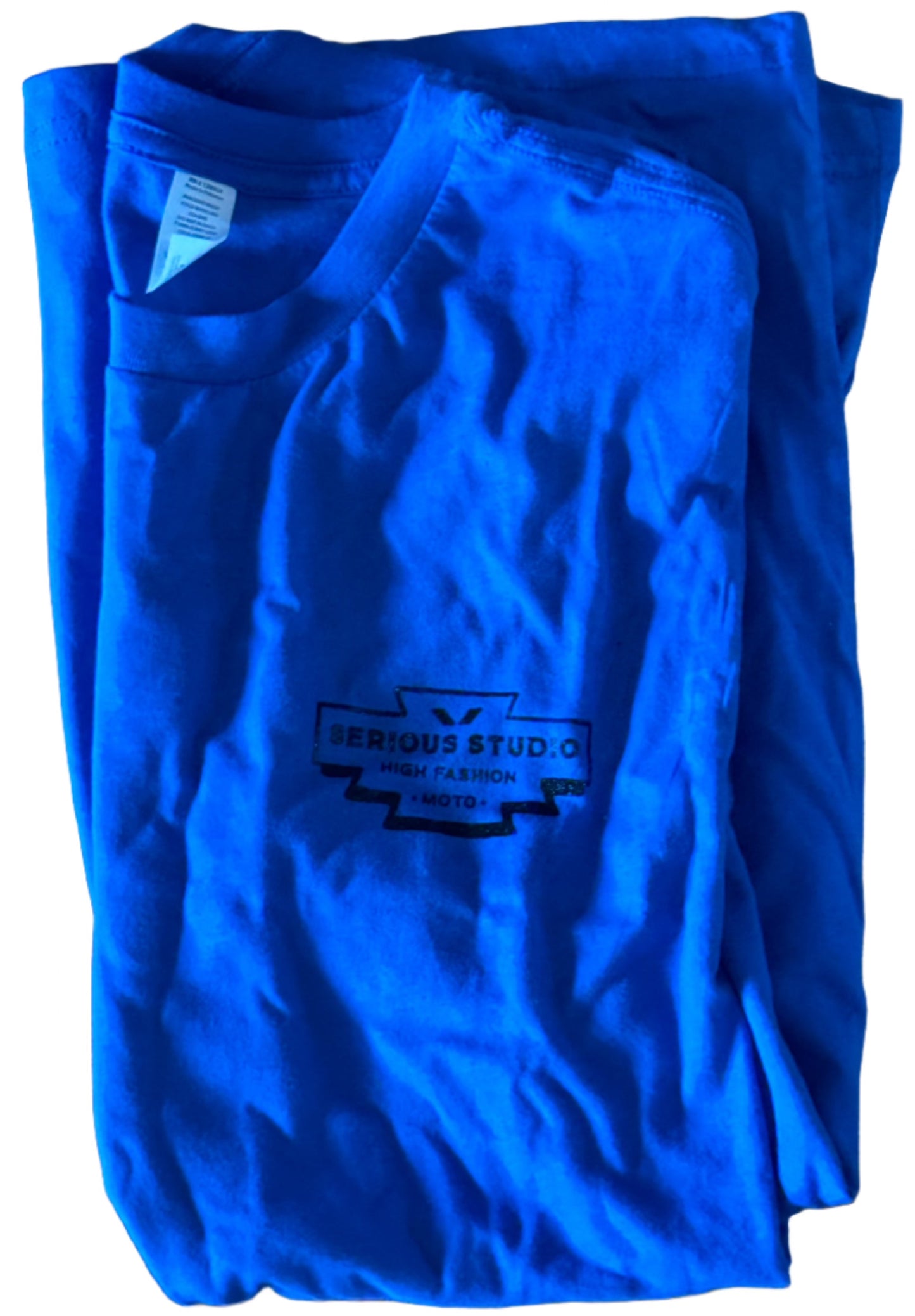 SERIOUS STUDIOS HIGH FASHION TEE - BLUE / BLACK